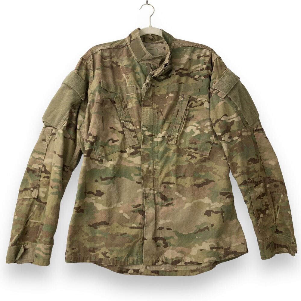 US Military Army Combat Uniform ACU Coat Shirt Jacket M FR MultiCam Camo OEF-CP